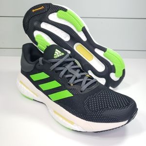 Adidas Solar Glide 5 Black Green Training Running Shoes Sneakers size Men's 8.5